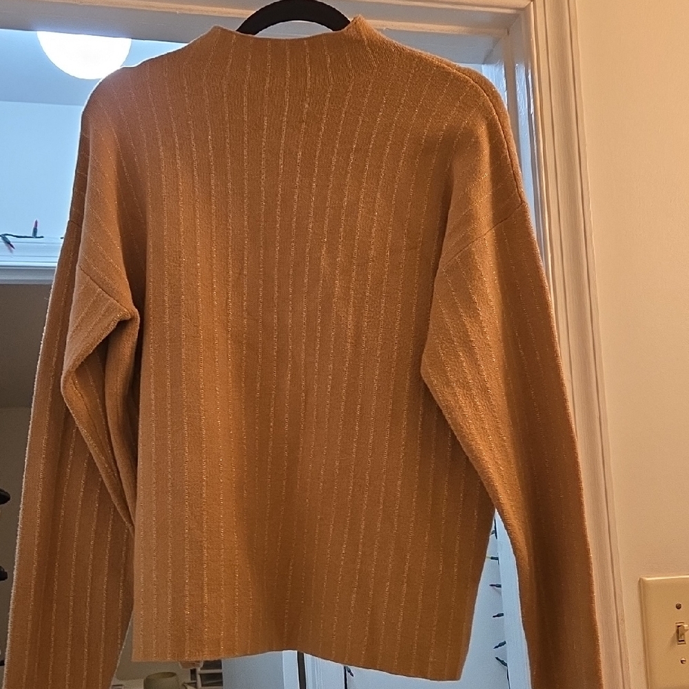 Tahari Camel Cowl Neck Sweater